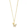 Joanli Nor - NELLIENOR Halskette in vergoldete silber m Schmetterlinge