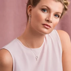 Joanli Nor LISANOR Ohrringe in vergoldete silber mit zirkonia **