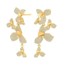 Joanli Nor LOUISENOR Ohranhänger in vergoldete silber 29 mm