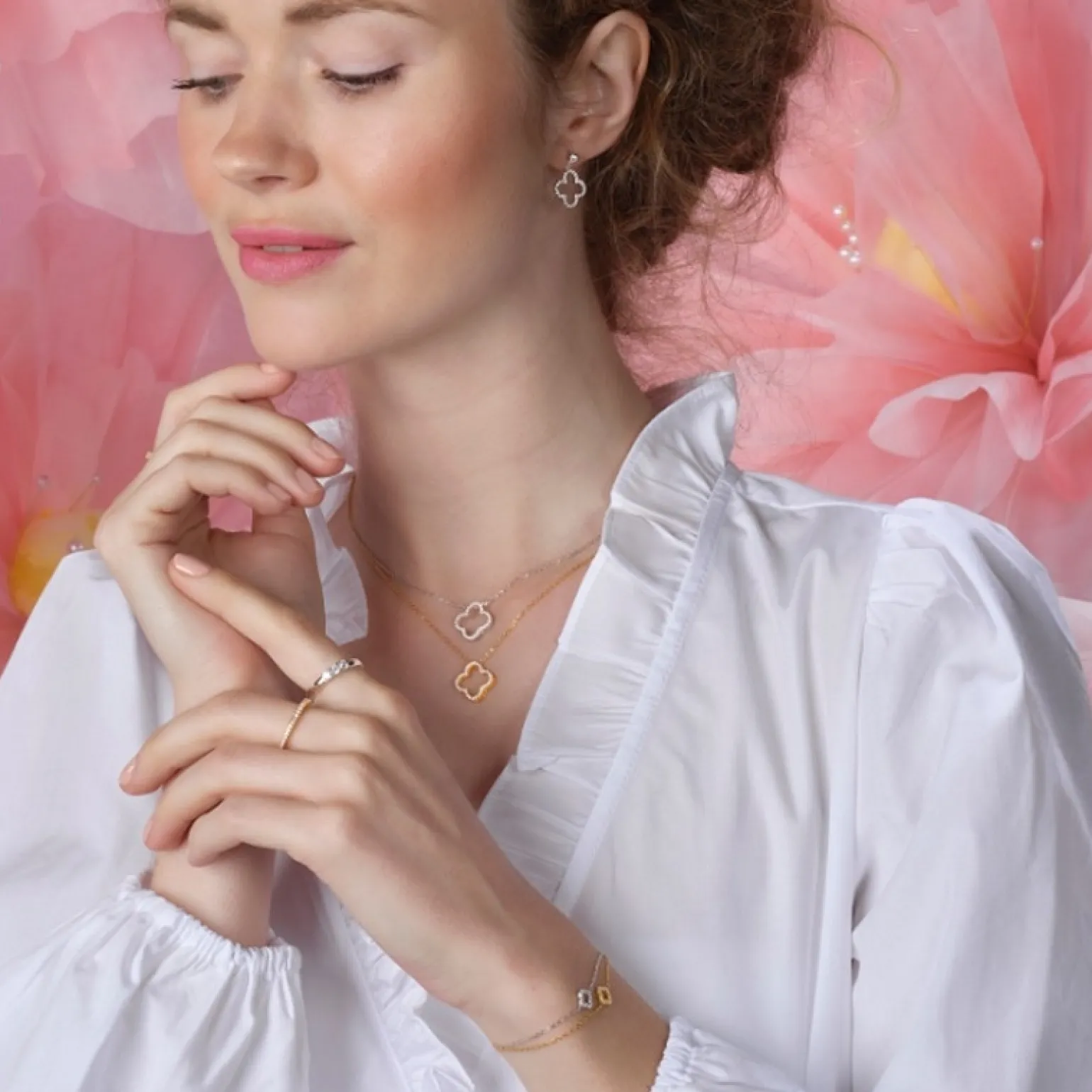 Joanli Nor PamelaNor armband in silber mit zirkonia