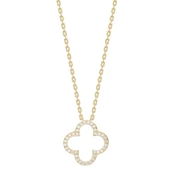 Joanli Nor PamelaNor Halskette in vergoldete silber mit zirkonia