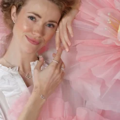 Joanli Nor PamelaNor Halskette in vergoldete silber mit Schmetterling