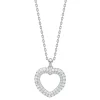 Joanli Nor PaulaNor Herzkette in silber mit zirkonia