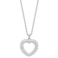 Joanli Nor PaulaNor Herzkette in silber mit zirkonia