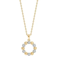 Joanli Nor PENNYNOR Halskette in vergoldete silber mit zirkonia