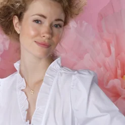 Joanli Nor PHOEBENOR Halskette in vergoldete silber mit Blume