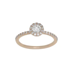 8 Karat Goldring mit Zirkonia