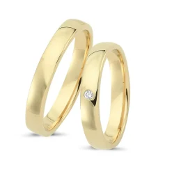 8 Karat Goldringe - 1 Brillant. Sweet Love Frühjahrskampagne 2020