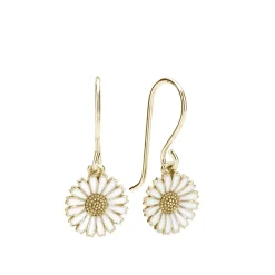 Kranz & Ziegler - Marguerite Ohrringe weiß/vergoldet Silber