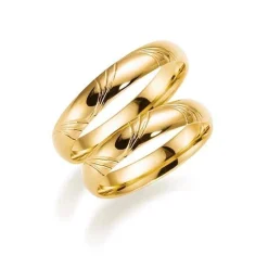 14 kt Gold Ringe mit Muster
