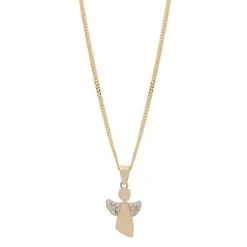 8 kt. Goldanhänger -Himmelsengel mit Zirkonias