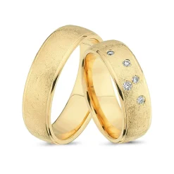 8-14 kt Rotgold Ringe - 5 Brillanten