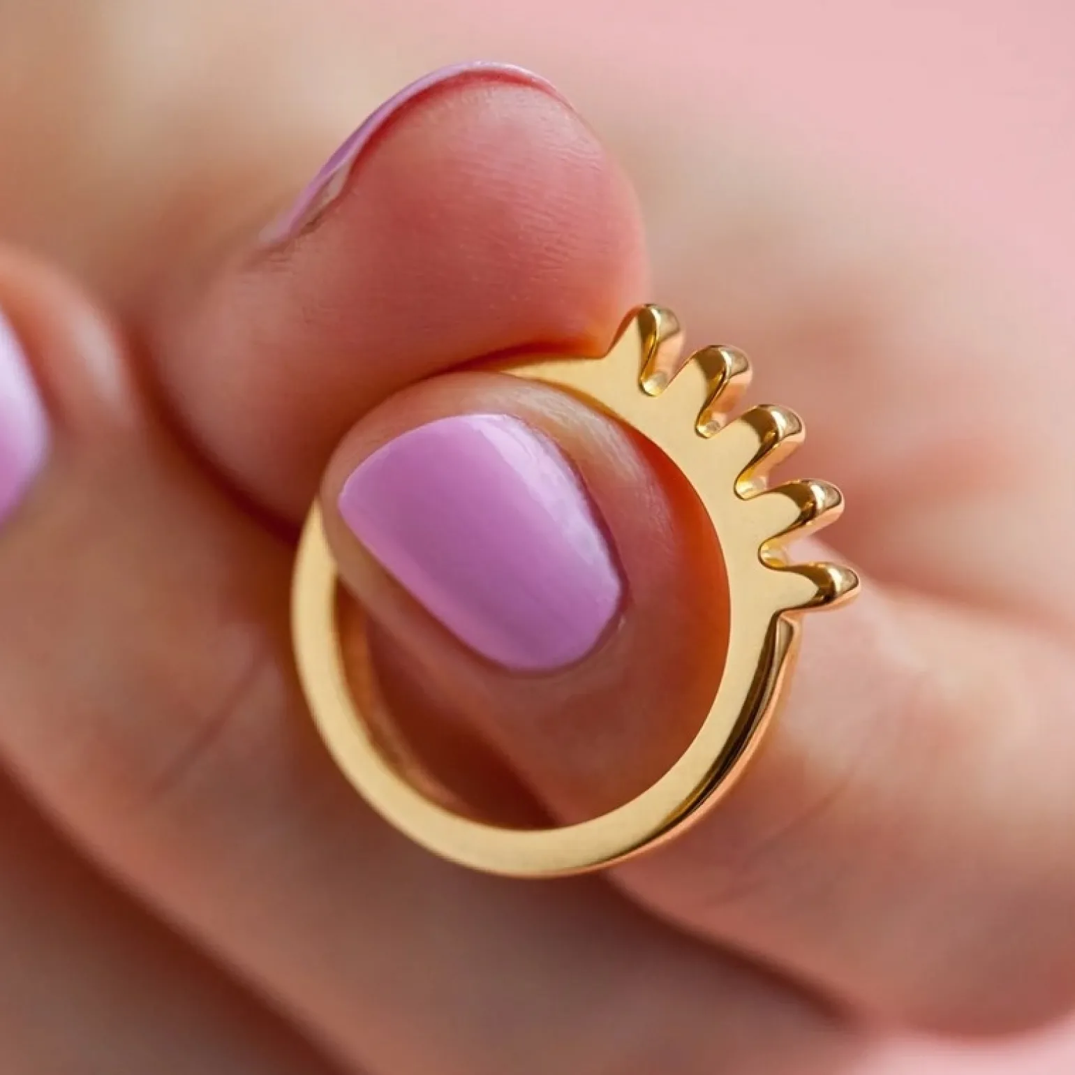 LULU Copenhagen Blinken ring aus vergoldetem silber