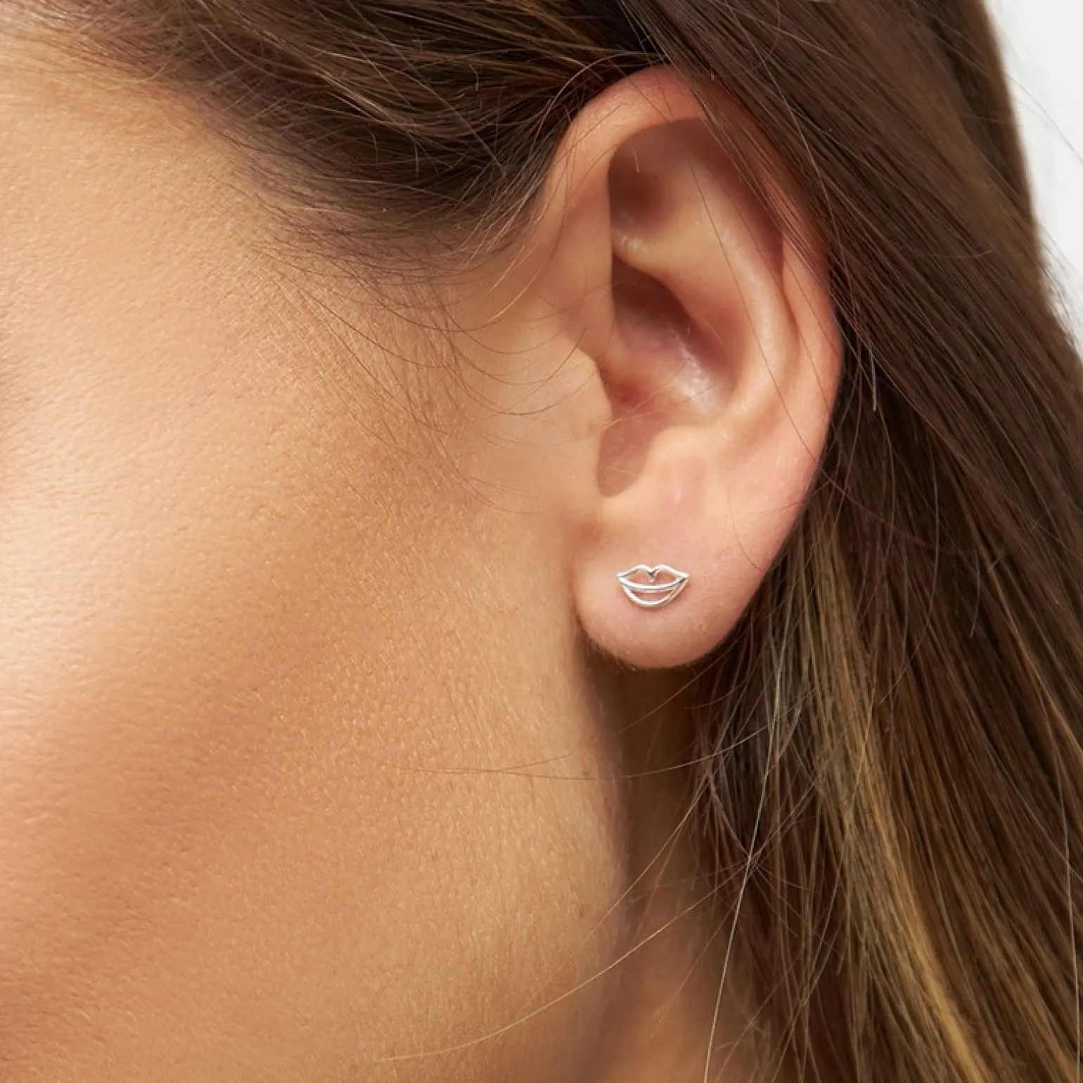 LULU Copenhagen Heimlicher Ohrring in silber