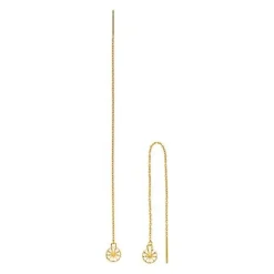 Lund Copenhagen - Marguerite Ohrring Disko in Gold plattiert