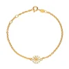 Lund Copenhagen vergoldetetes  Margeritenarmband 9mm.*
