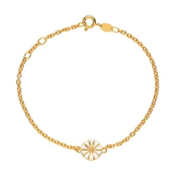 Lund Copenhagen vergoldetetes  Margeritenarmband 9mm.*