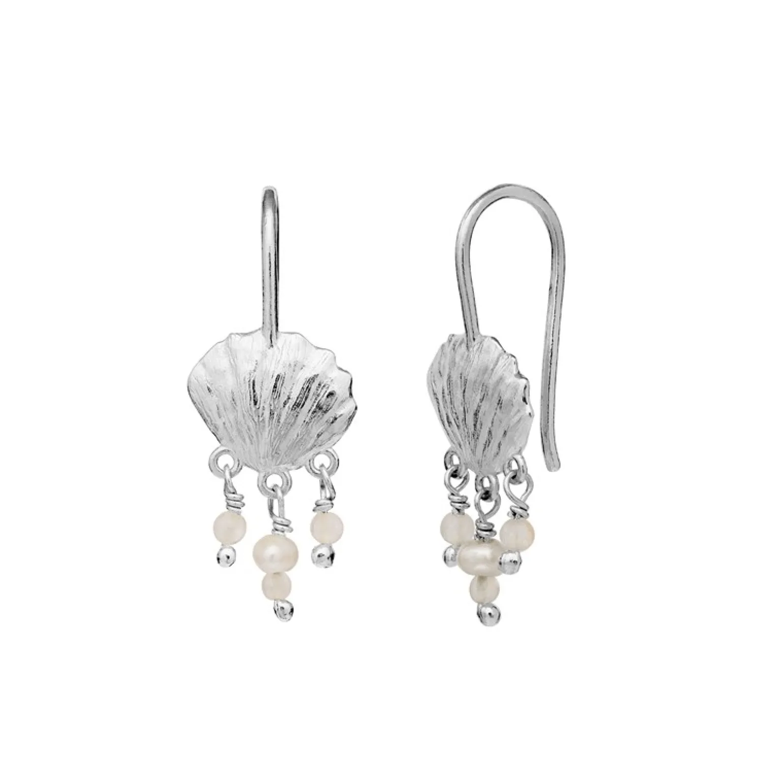 Maanesten - Alana Ohrringe in silber mit Perlen