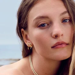 Maanesten - Amaria Ohrringe in vergoldete silber