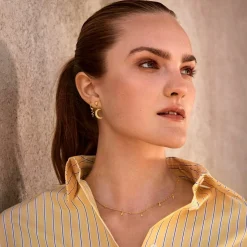 Maanesten - Aryah-Ohrringe aus vergoldetem Silber