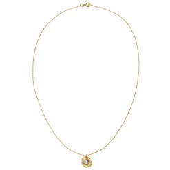 Maanesten - Astra Halskette aus vergoldete silber mit Mondstein