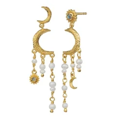 Maanesten - Astrea Ohrring aus vergoldetem Silber