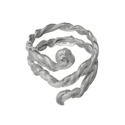 Maanesten - Bobie-Ring in Silber mit gerillter Oberfläche**