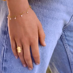 Maanesten - Cuesta Ring aus vergoldetem Silber