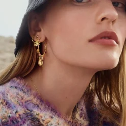 Maanesten - Cyra Ohrringe in vergoldete silber