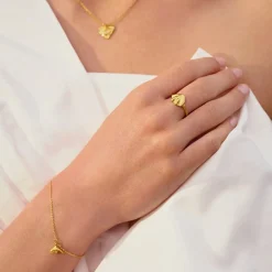 Maanesten - Dolly armband i vergoldete silber