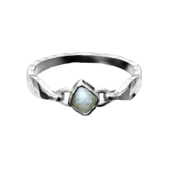 Maanesten - Emmalou Ring aus Silber mit Aquamarin
