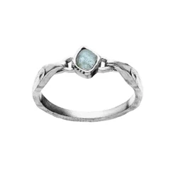 Maanesten - Emmalou Ring aus Silber mit Aquamarin