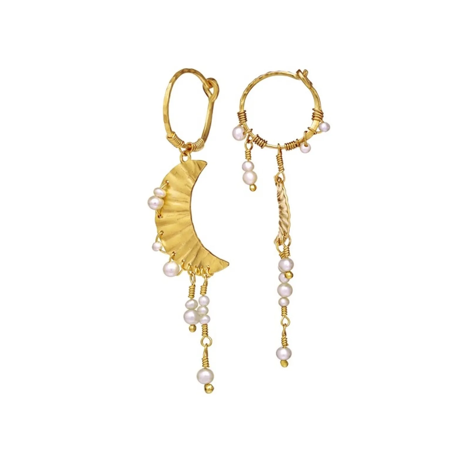 Maanesten - Esta-Ohrringe vergoldete