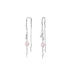 Maanesten - Fiori Ohrringe in silber mit Perlen