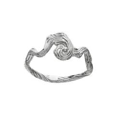 Maanesten - Freya-Ring aus Silber mit Rillen