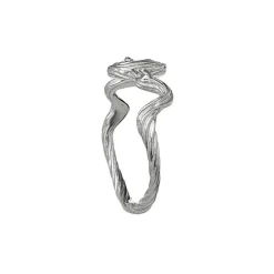 Maanesten - Freya-Ring aus Silber mit Rillen
