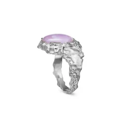 Maanesten - Godindering Kunzit in Silber