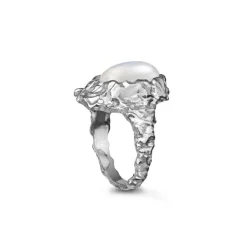 Maanesten - Godindering mit Mondstein in Silber