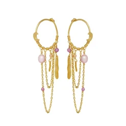 Maanesten - Indie Ohrringe in vergoldete silber