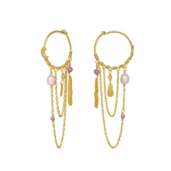 Maanesten - Indie Ohrringe in vergoldete silber