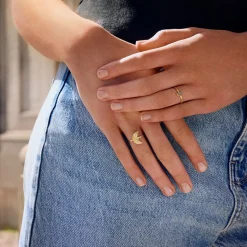 Maanesten - Jacinta vergoldeter ring