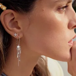 Maanesten - Lana-Ohrringe in silber