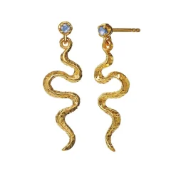 Maanesten - Lucy Ohrring aus vergoldetem Silber