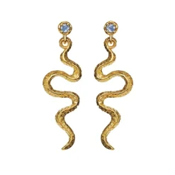 Maanesten - Lucy Ohrring aus vergoldetem Silber