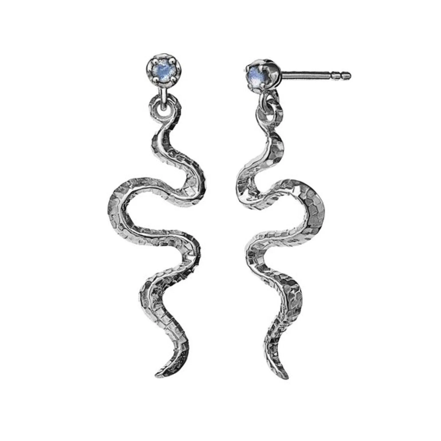 Maanesten - Lucy-Ohrring in Silber