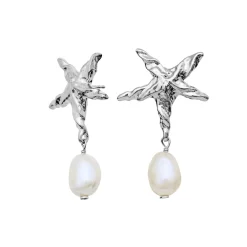 Maanesten - Patti Ohrringe aus silber mit Perle