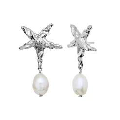 Maanesten - Patti Ohrringe aus silber mit Perle