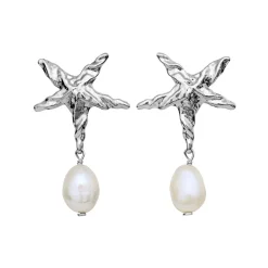 Maanesten - Patti Ohrringe aus silber mit Perle