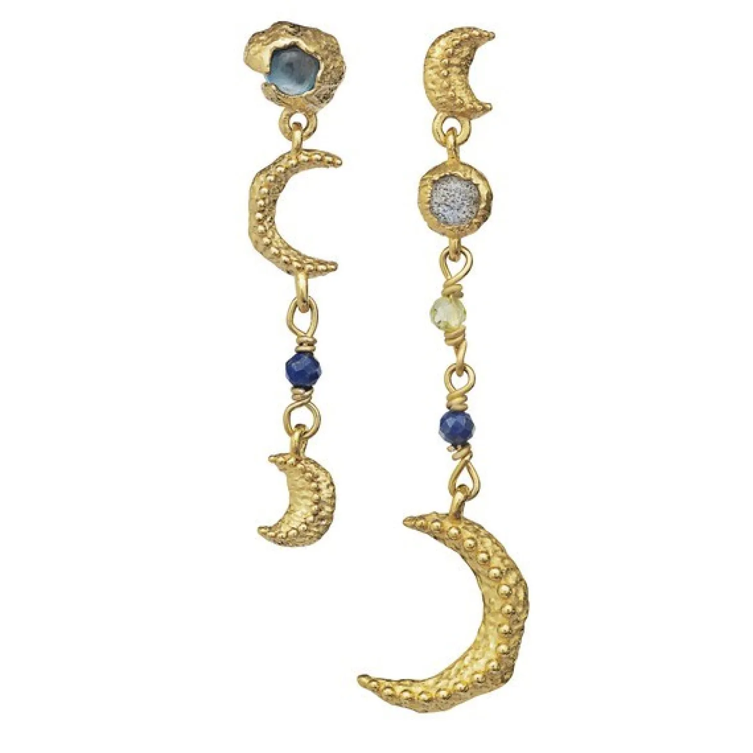 Maanesten - Phoebe Ohrringe aus vergoldetem Silber