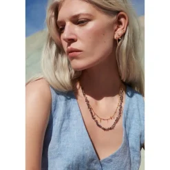 Maanesten - Riesme Halskette in vergoldetem Silber**